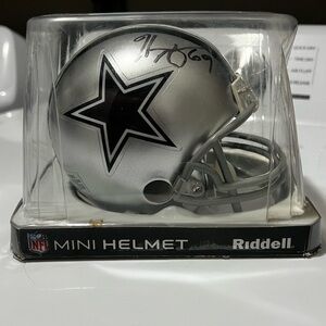 2014 Dallas Cowboys signed mini helmet